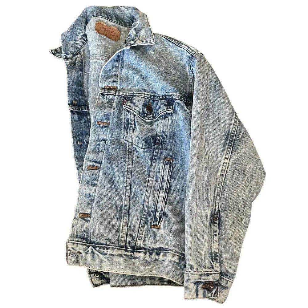 Levi’s Oversized Acid Relaxed Casual Denim Country Baggy Jean Button Jacket